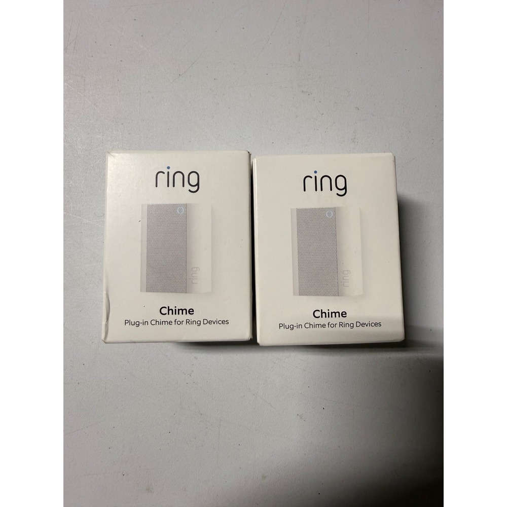Lot of 2 Ring Chime 2nd Gen Plug-In Wifi Indoor Chime for Ring Devices White